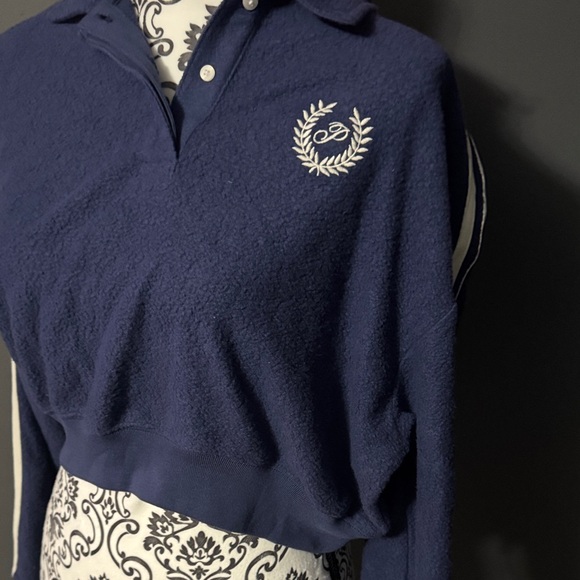 PINK Victoria's Secret Blue Polo Sweatshirt - Picture 6 of 6